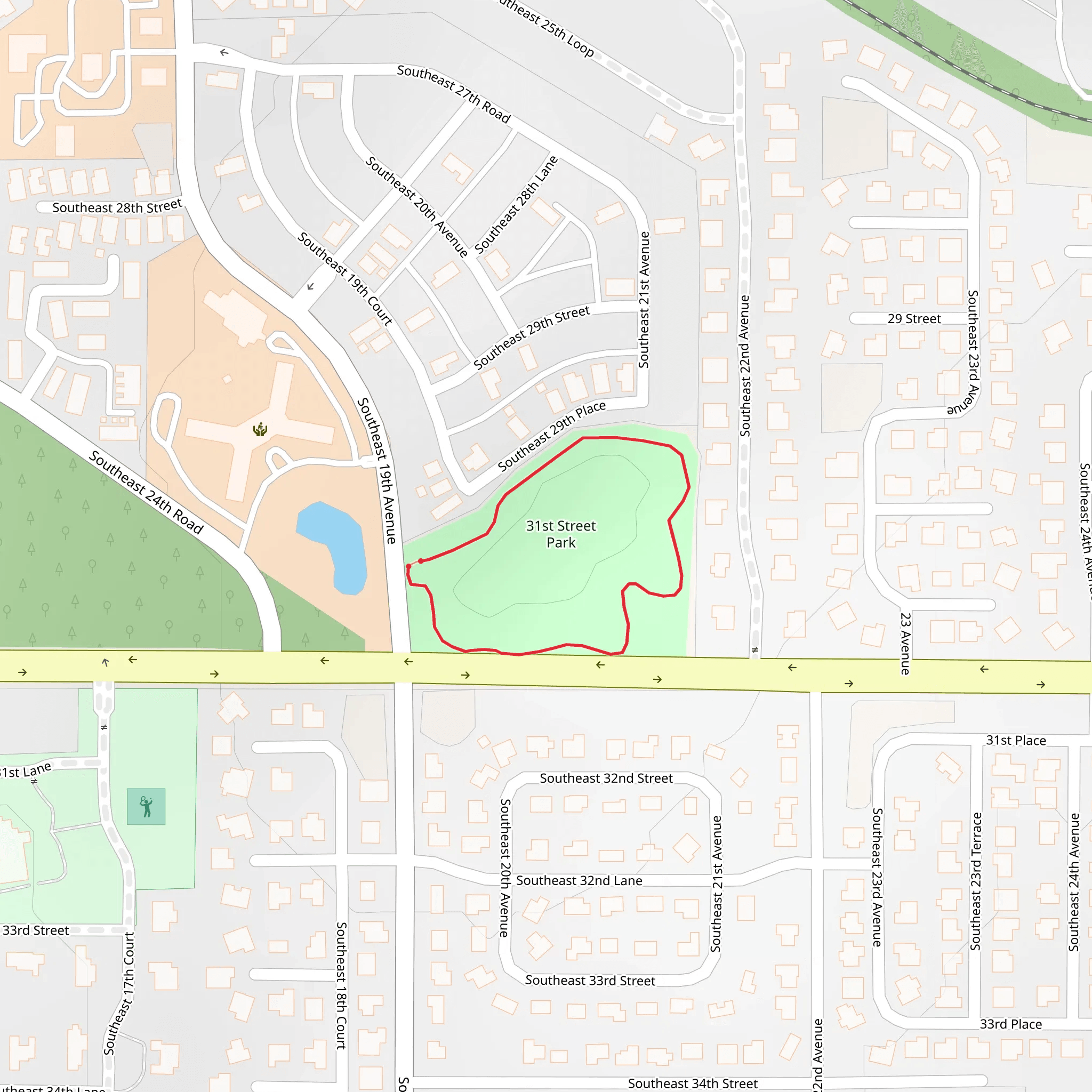 31st Street Park Loop mobile static map