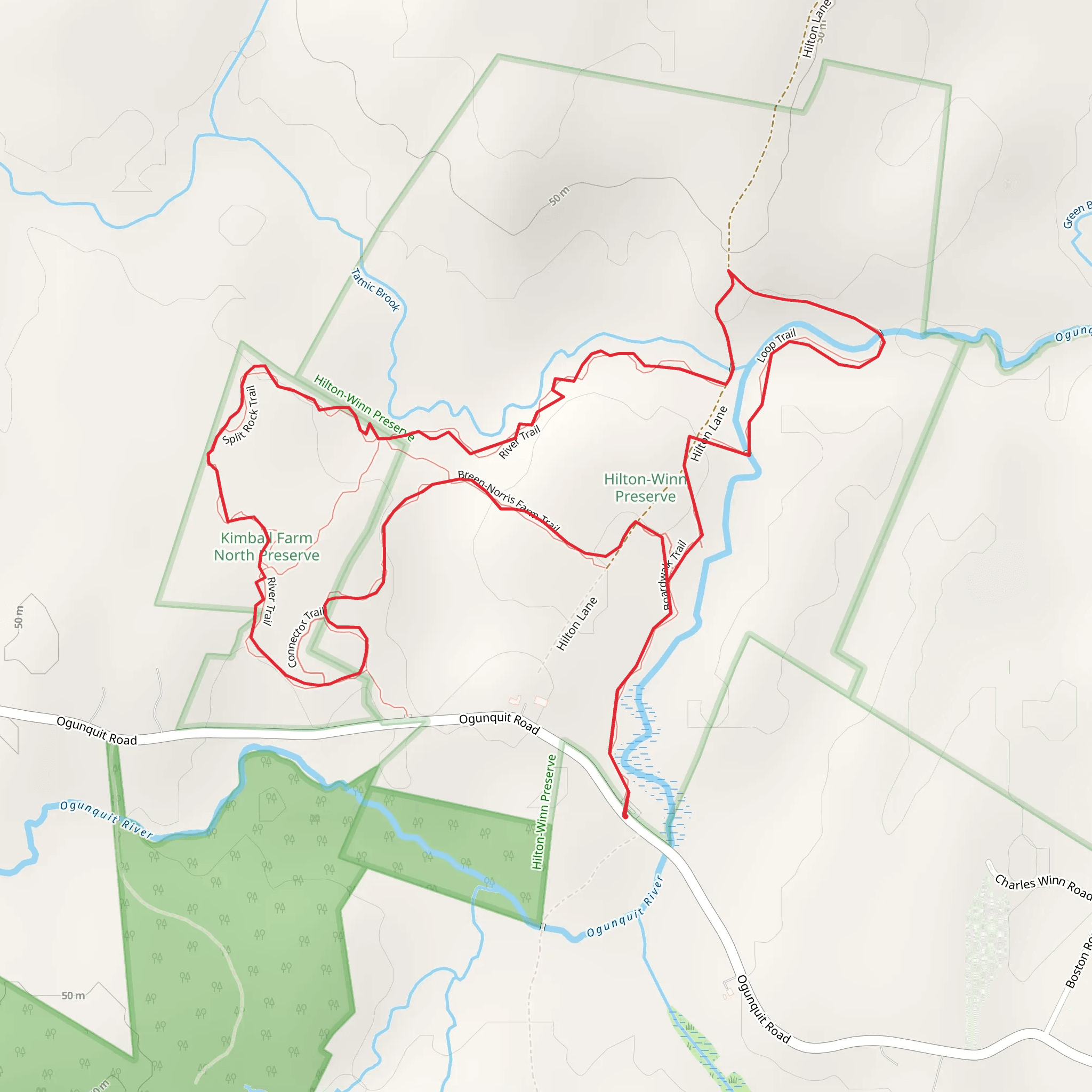 Ogunquit River Loop mobile static map