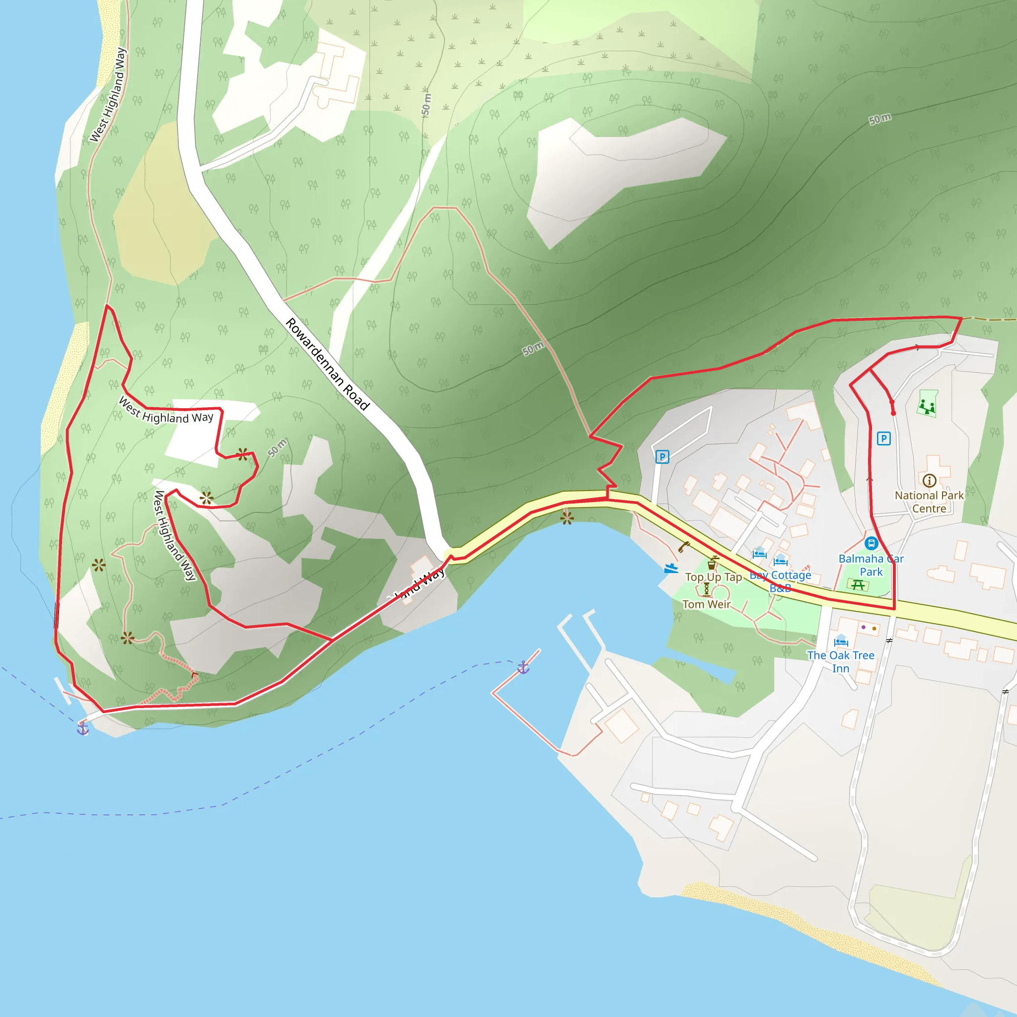 Millennium Forest Trail mobile static map