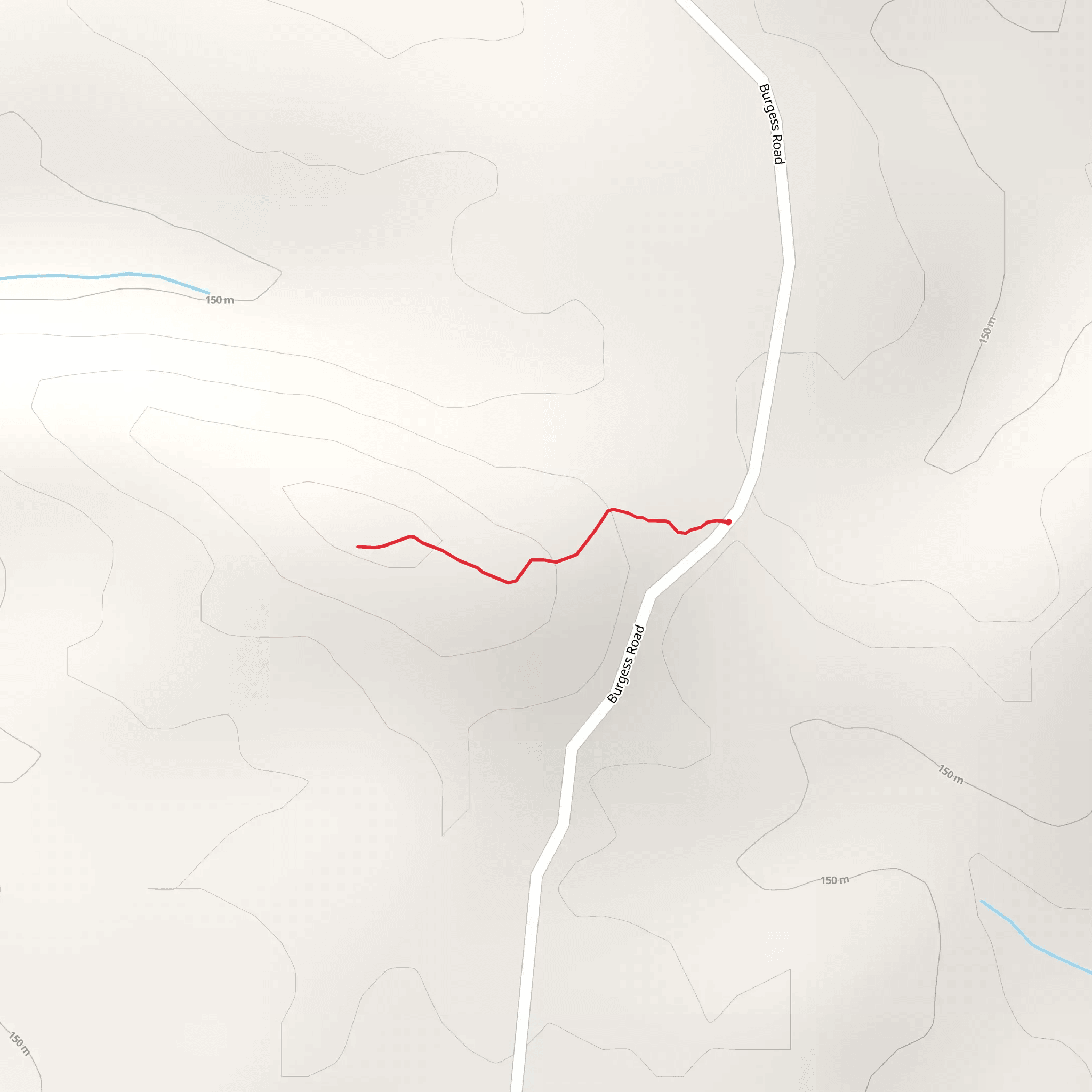 Burgess Mountain Trail mobile static map