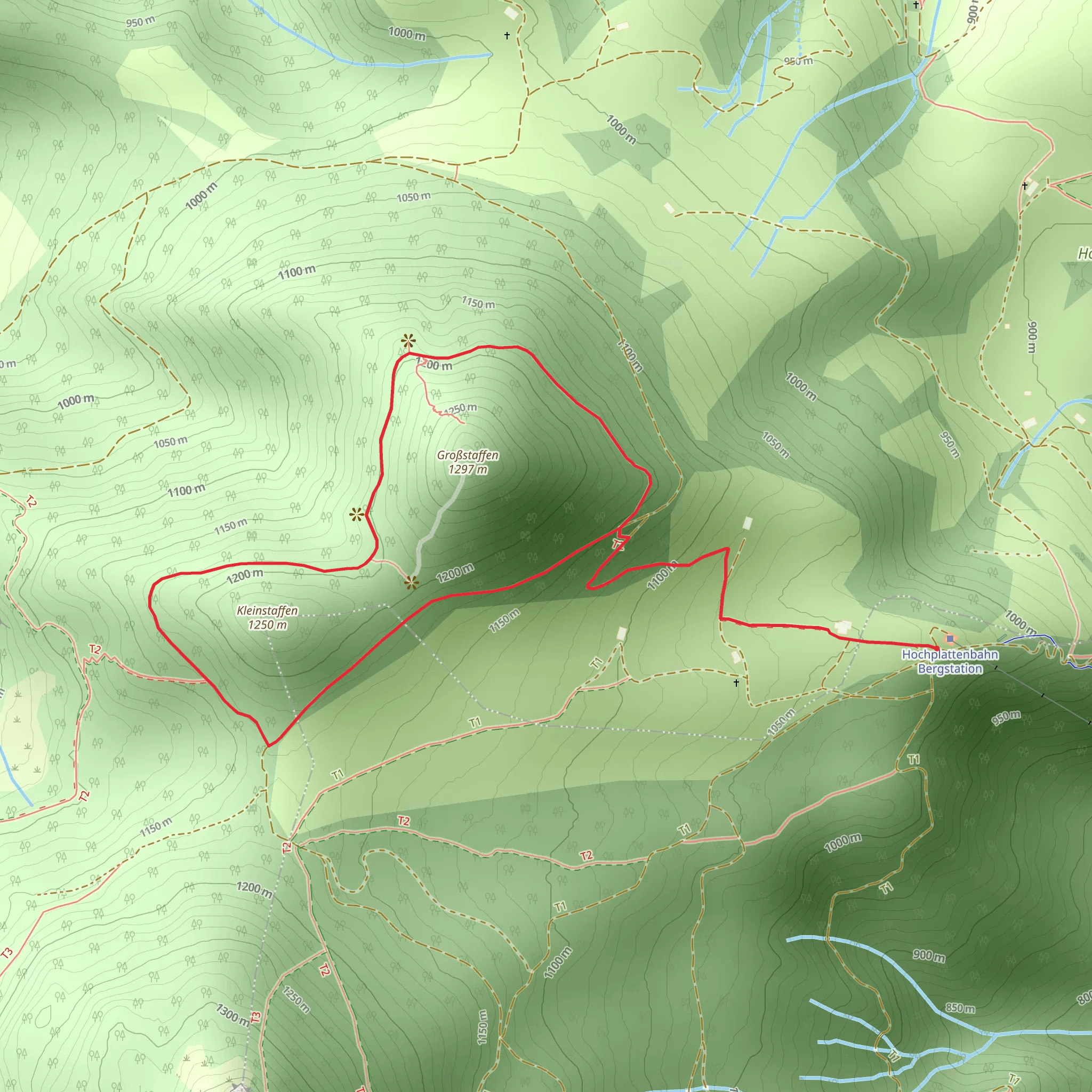 Maieralm, Kleinstaffen and Großstaffen Loop mobile static map
