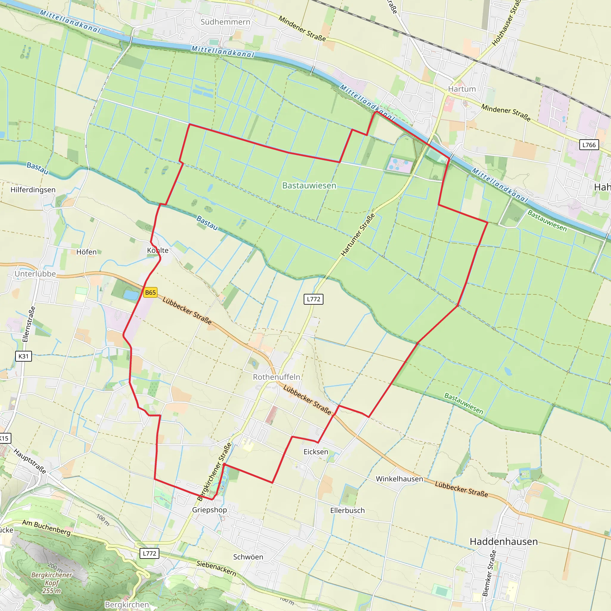 Hille Rothenuffeln Round mobile static map