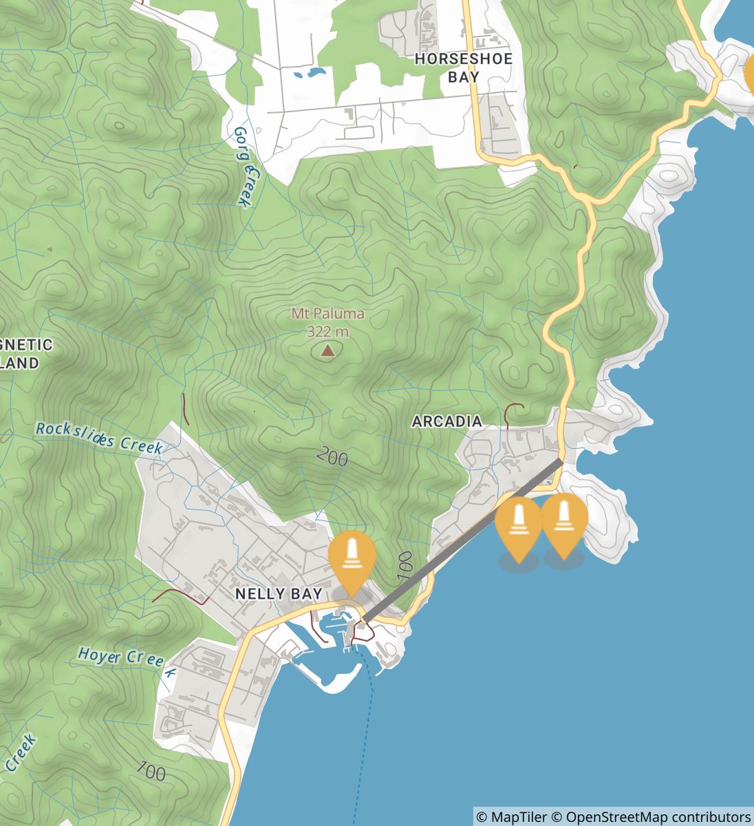Forts Junction Nelly Bay Arcadia Track Queensland Food Stops,