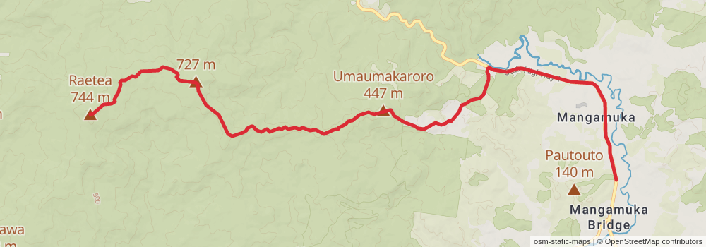 Te Araroa Trail stage 8 Map