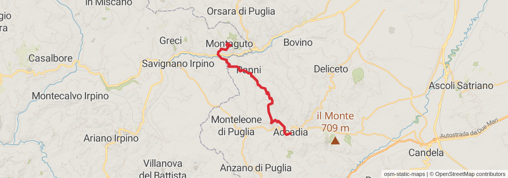 Sentiero Italia - Puglia Section stage 9 Map