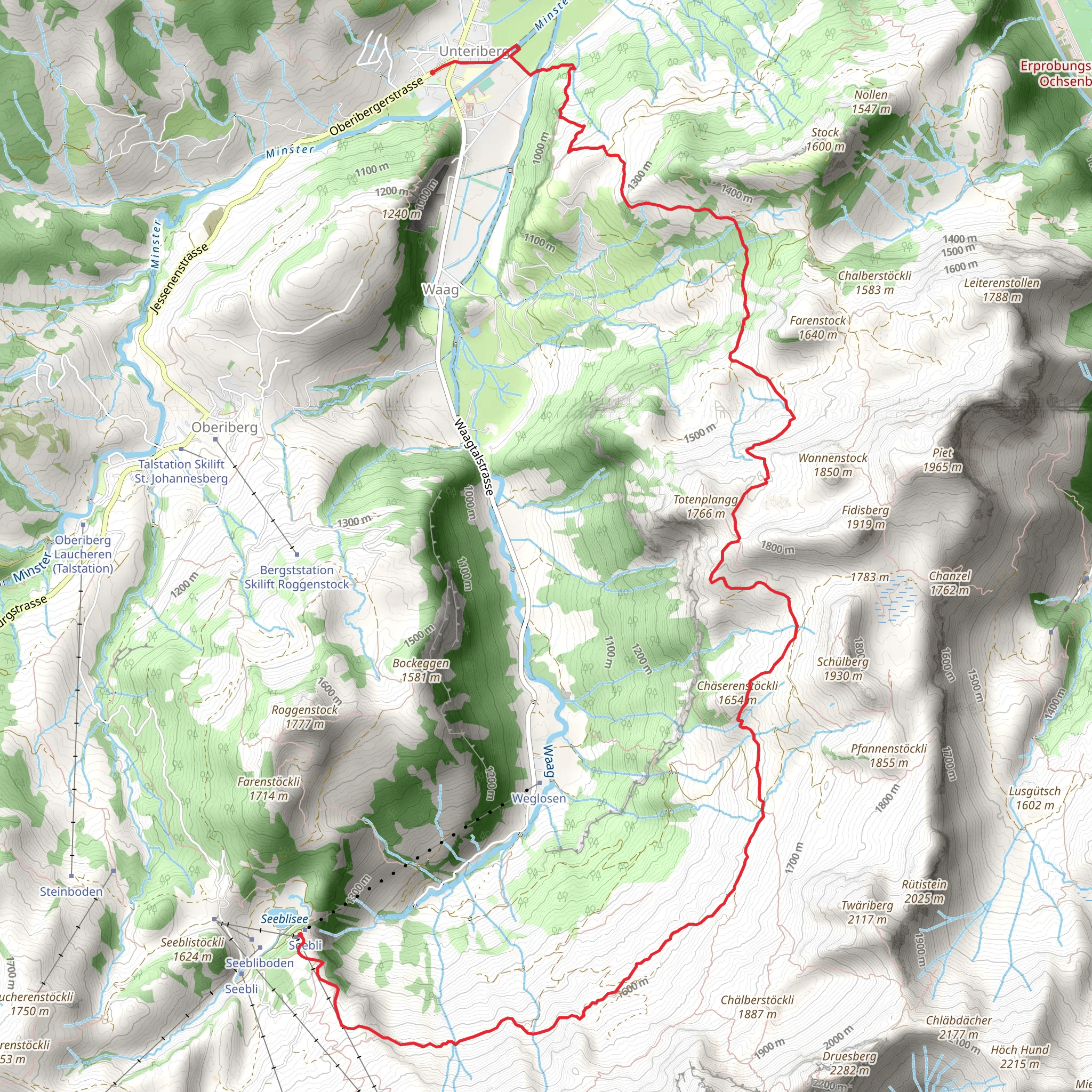 Am Fusse des Forst- und Druesberges mobile static map