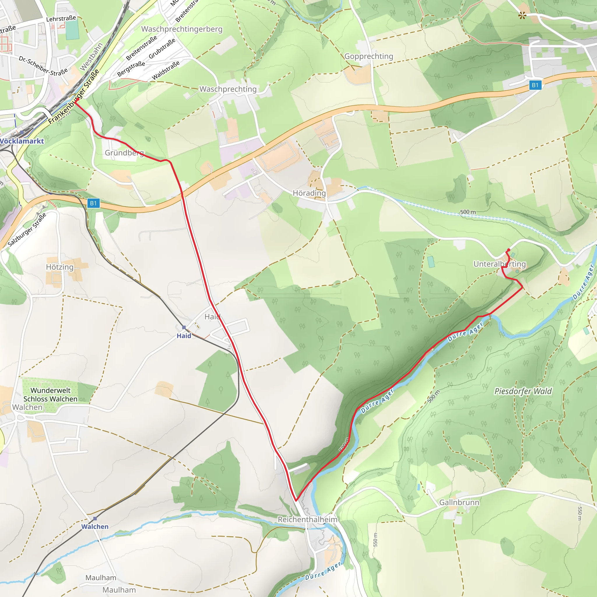 1b - Dürre Ager Valley Loop mobile static map