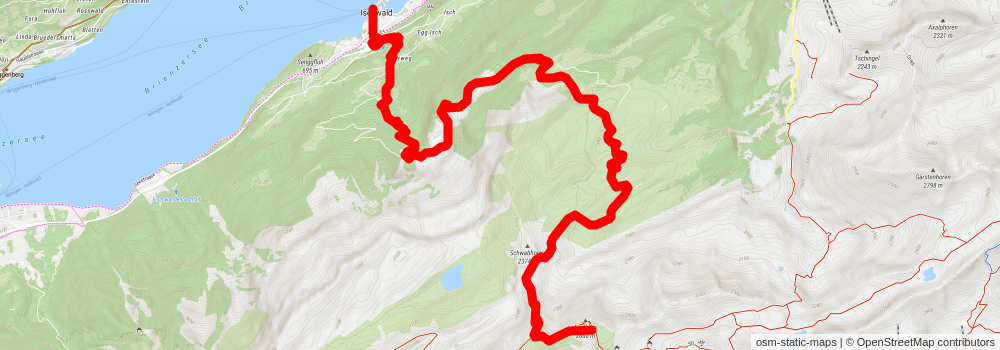 Bättenalp- Faulhorn – Iseltwald stage 2 Map