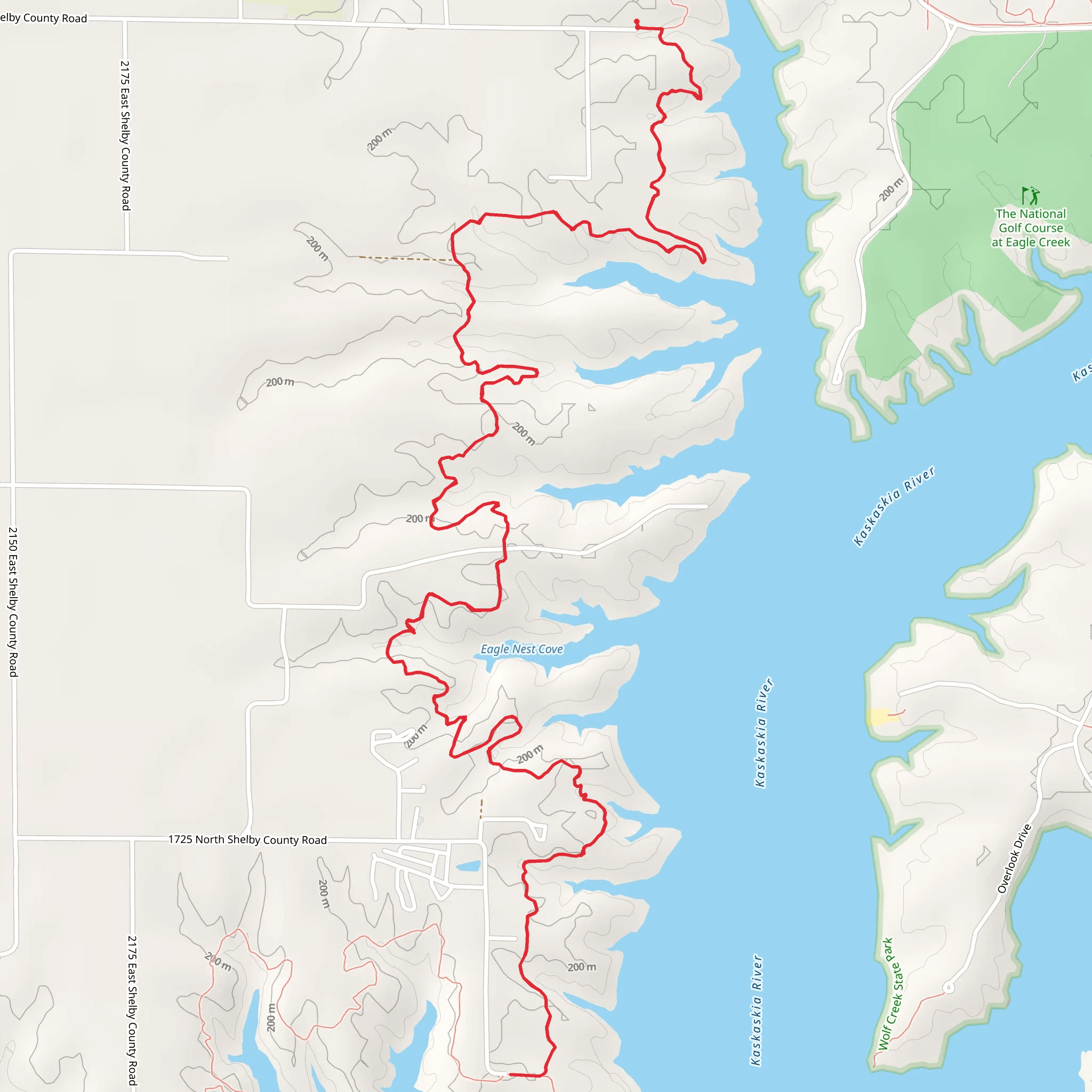 Chief Illini Trail mobile static map