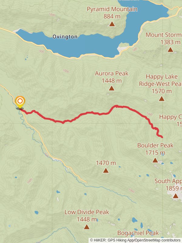 North Fork Sol Duc River Trail mobile static map