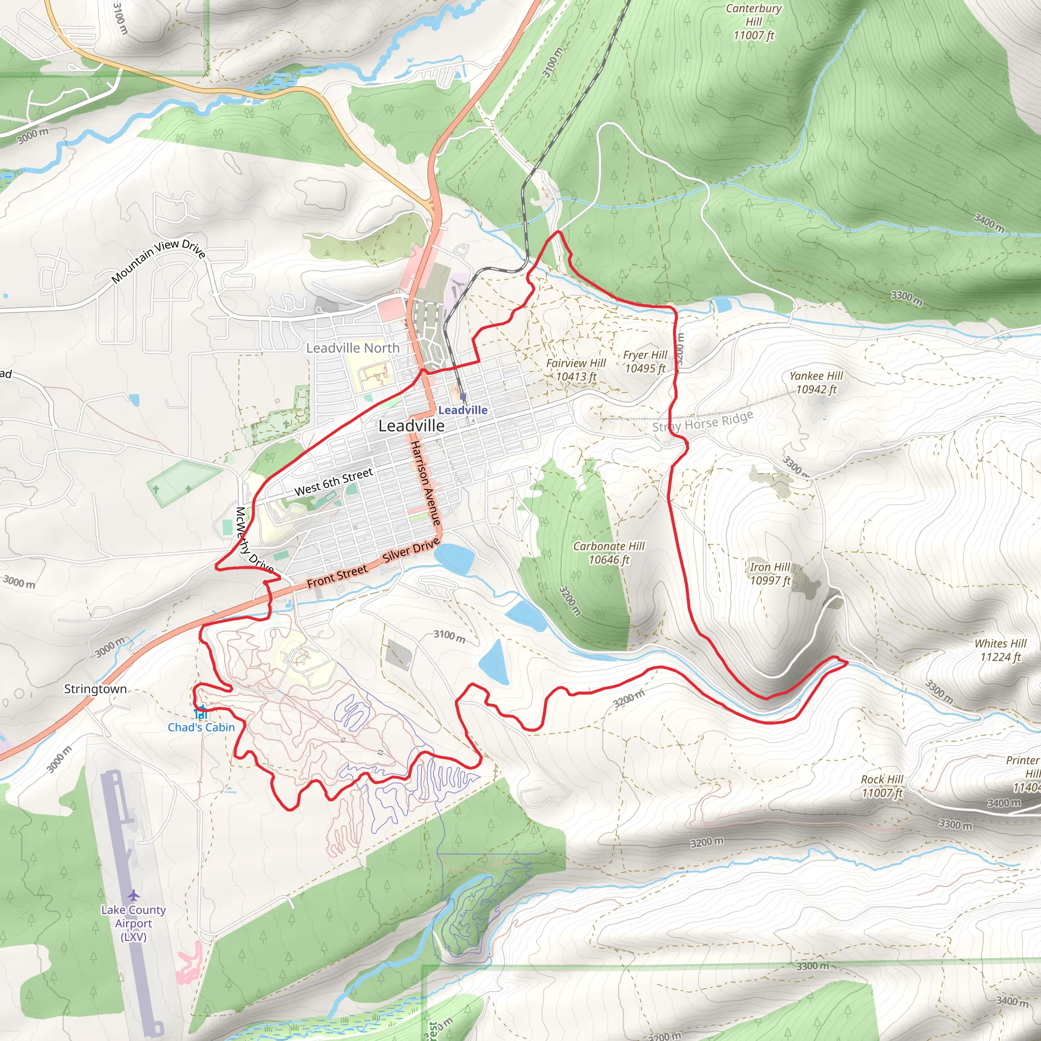 Mineral Belt Loop Trail mobile static map