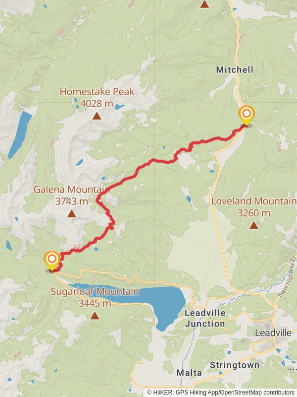 Colorado Trail from Tennessee Pass