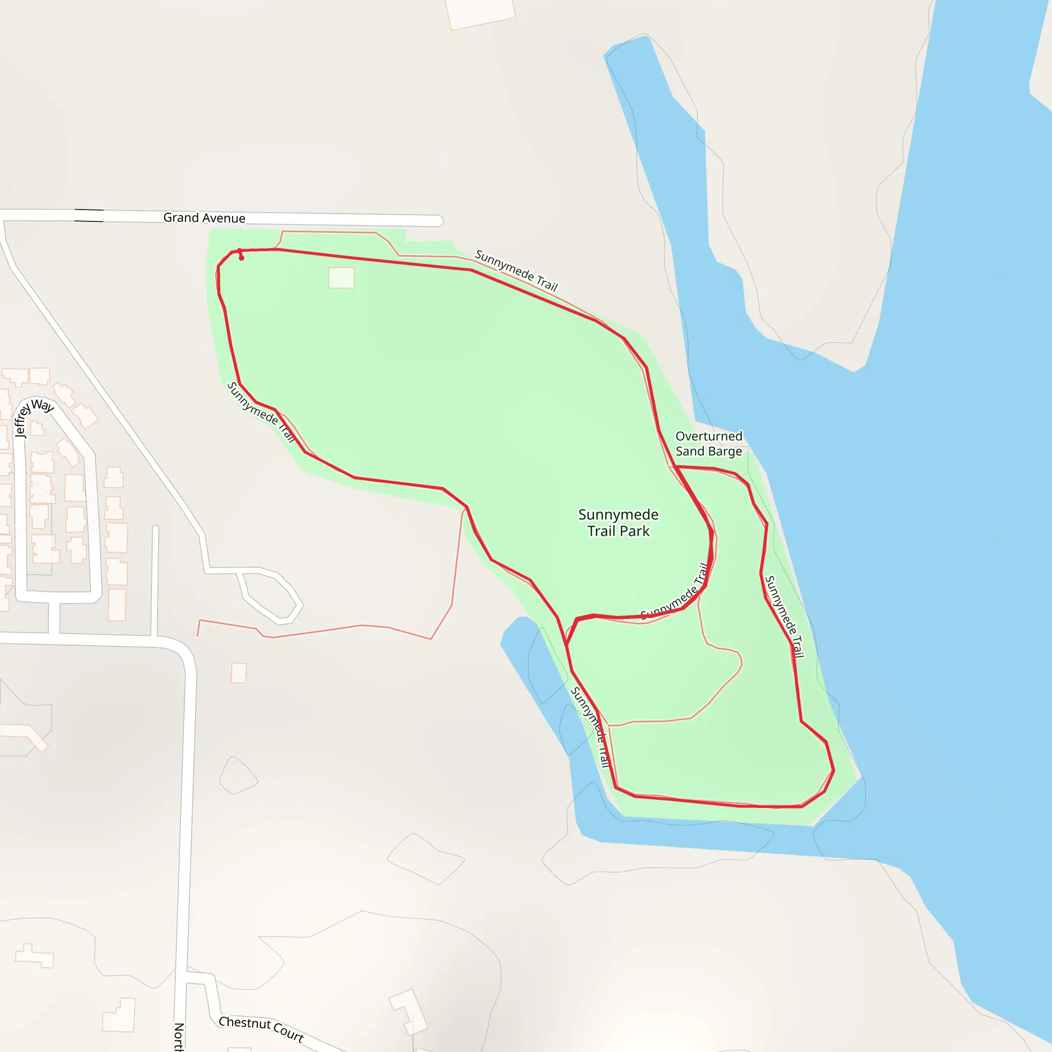 Sunnymede Loop Trail mobile static map
