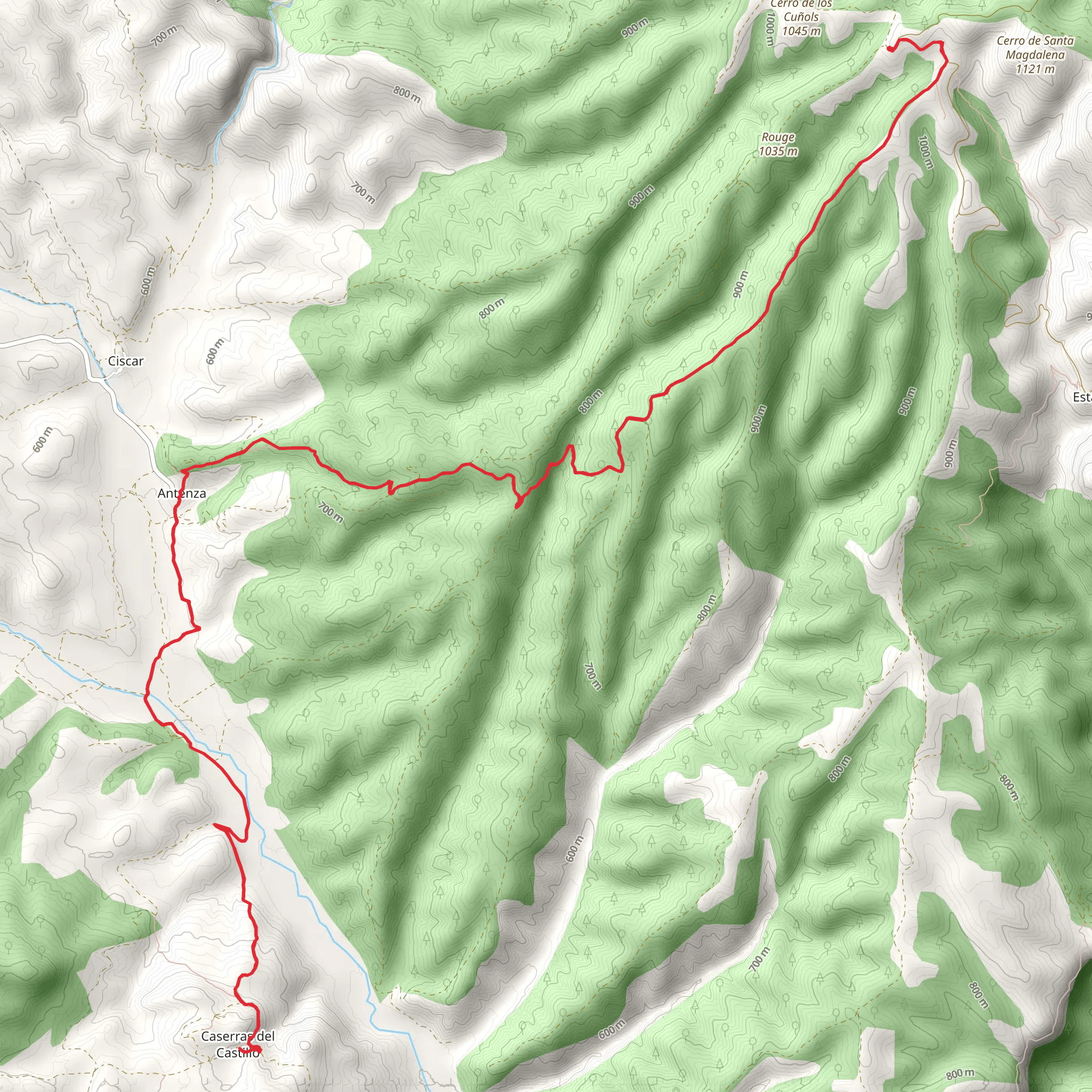 Mas de Quintilla - Caserras del Castillo PR HU 202 mobile static map