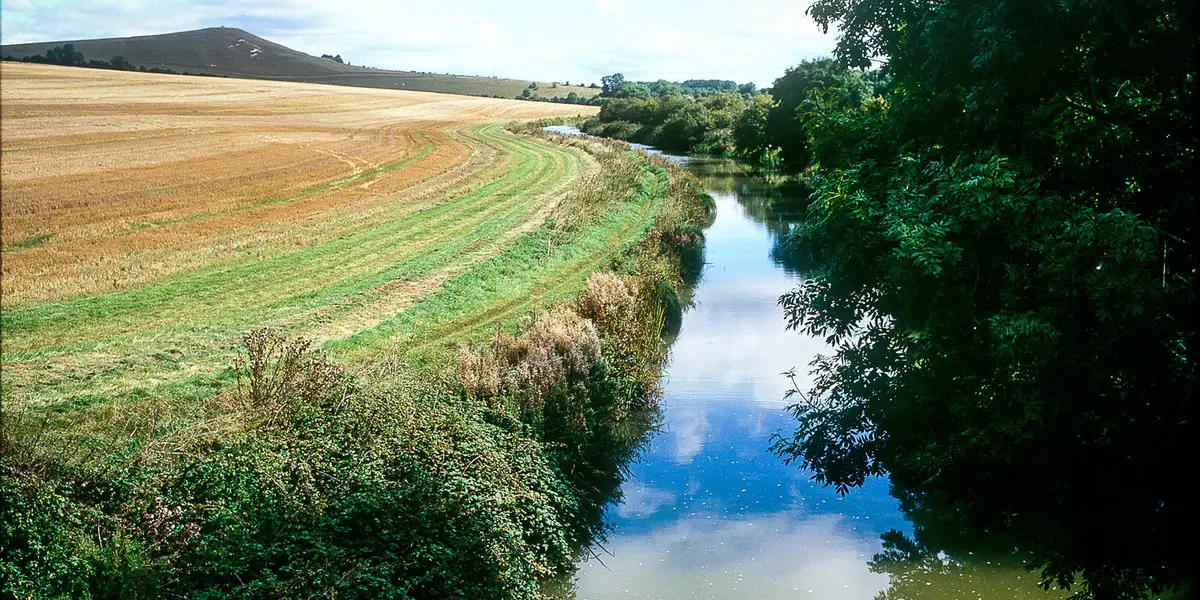 Wessex Downs and Kennet and Avon Canal from Pewsey