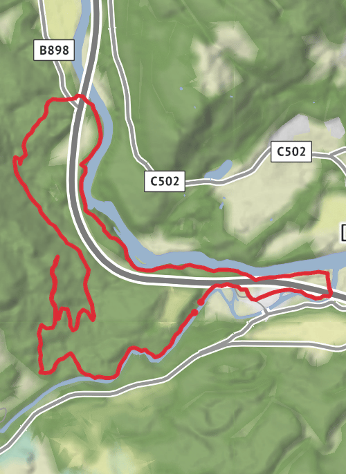 The hermitage Dunkeld mobile static map