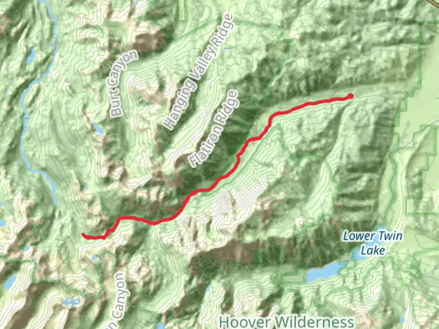 An image depicting the trail Buckeye Creek via Buckeye Canyon Trail and its surrounding area.
