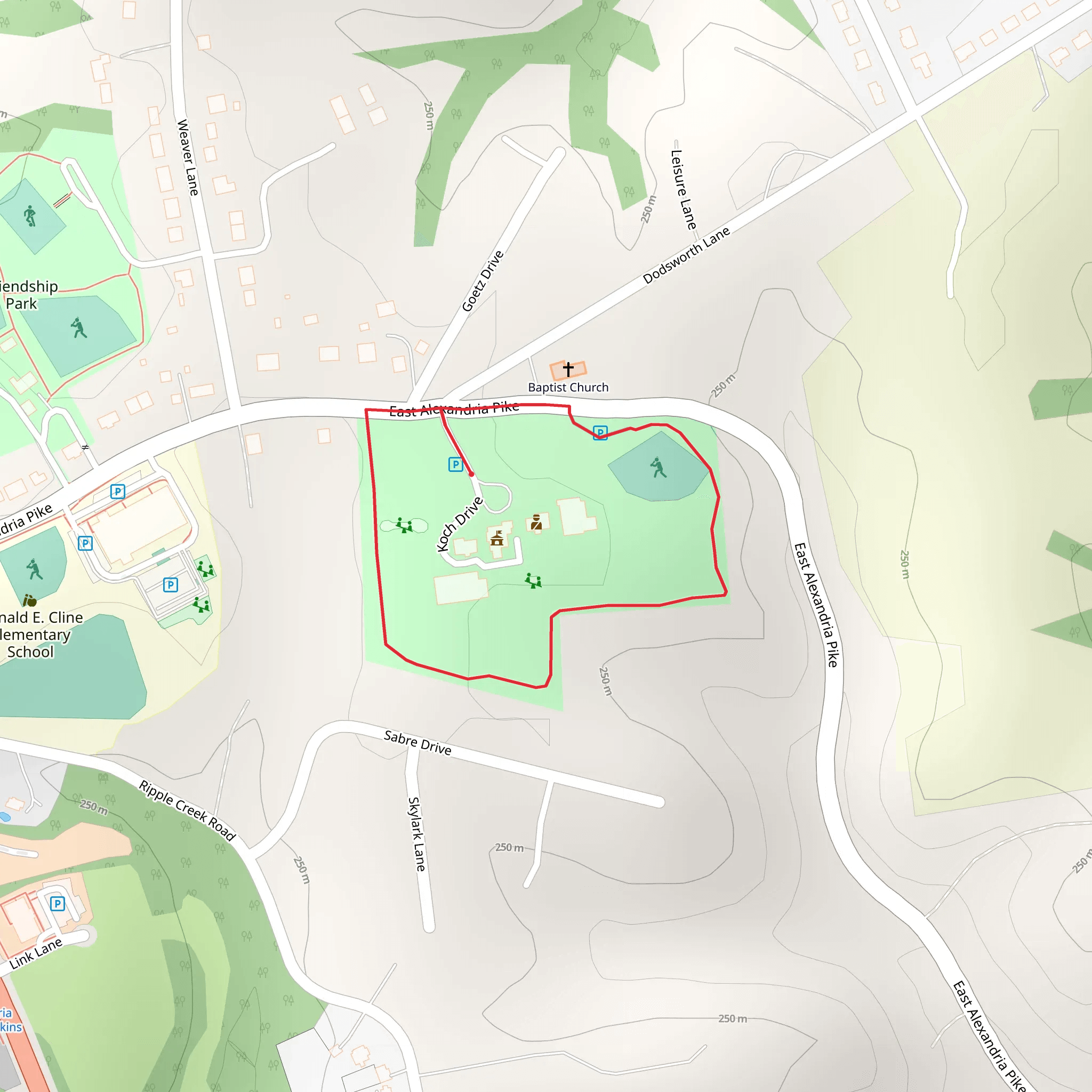 Municipal Park Loop mobile static map