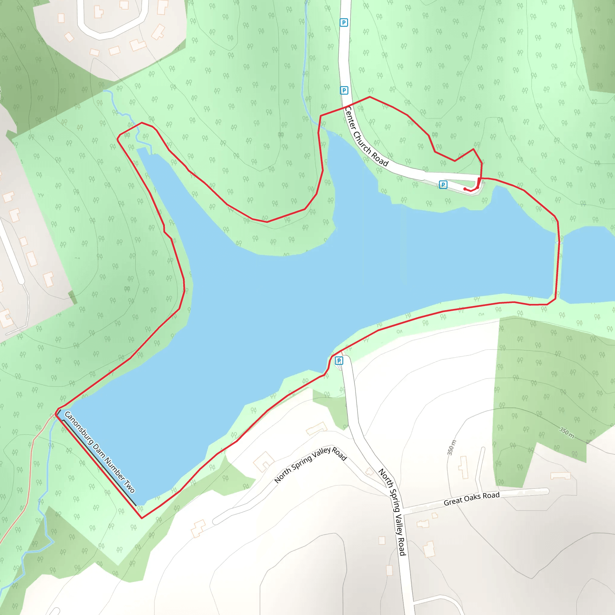 Peters Lake Loop mobile static map