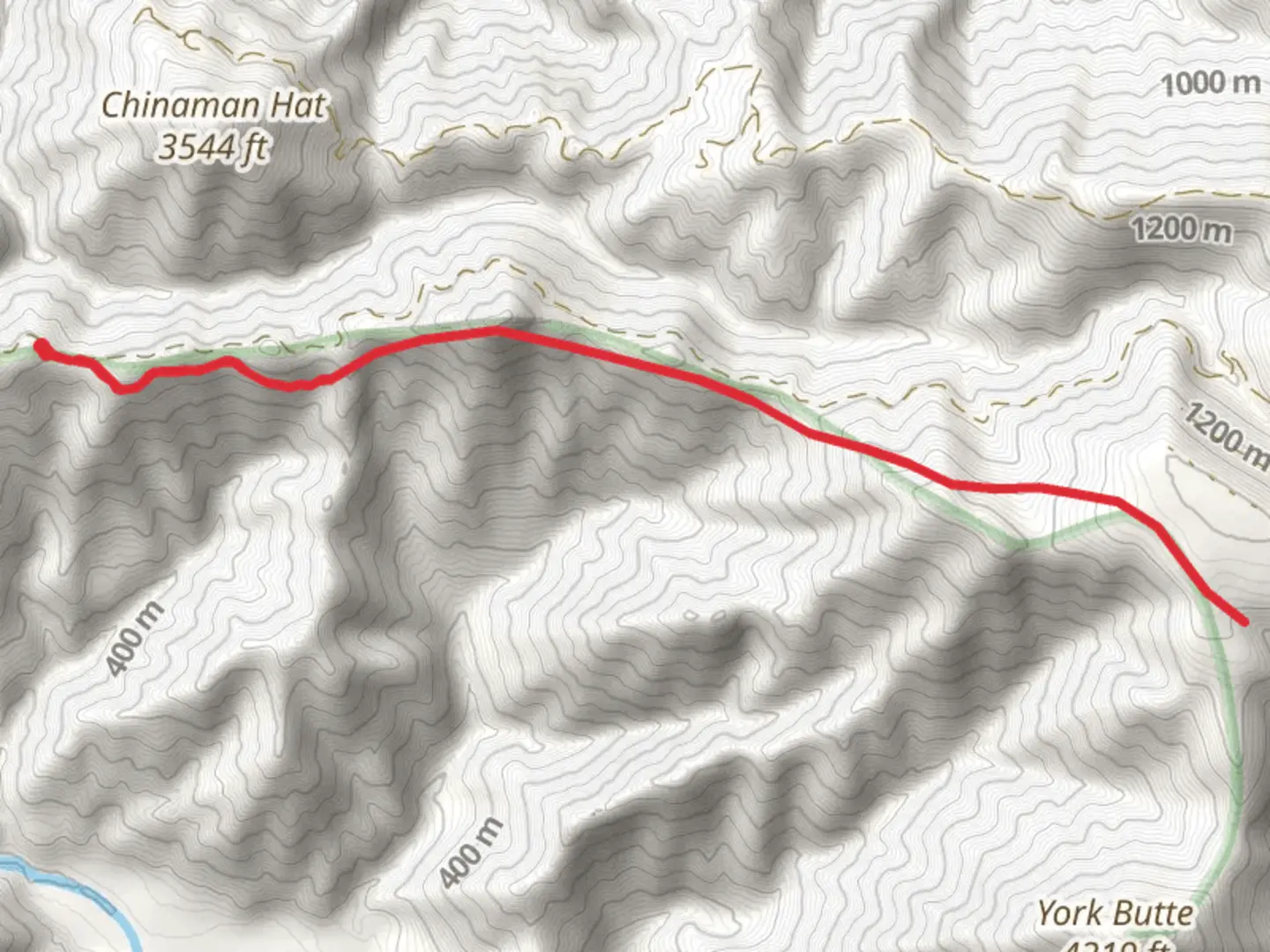 An image depicting the trail Mud Springs via Illinois River Trail and its surrounding area.