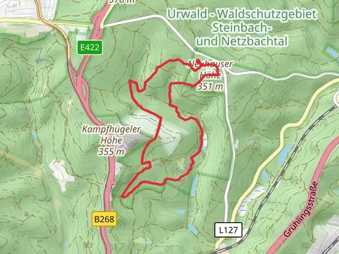 Neuhauser Höhe and Gouvysweiher via Urwald Tour