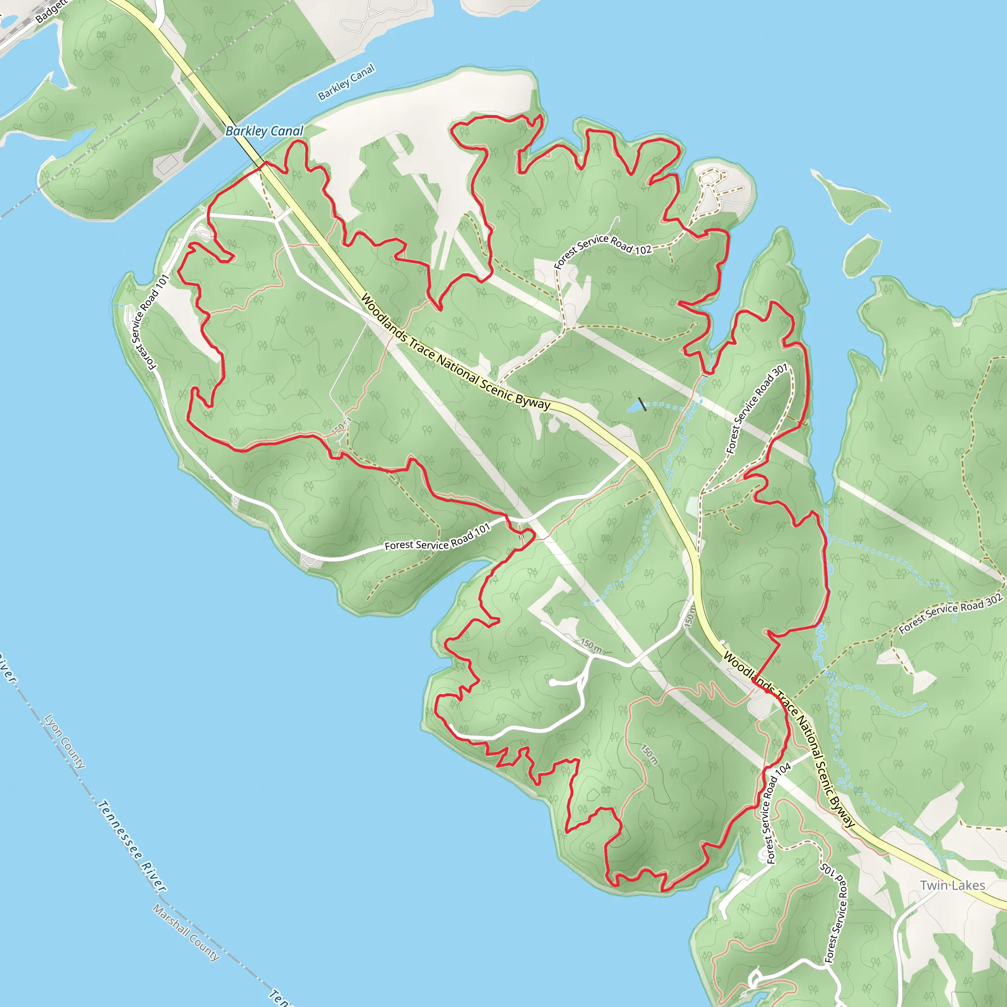 Canal Loop Trail mobile static map