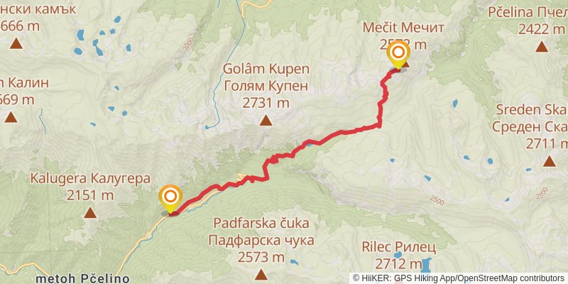 Sultans Trail stage 83 Map