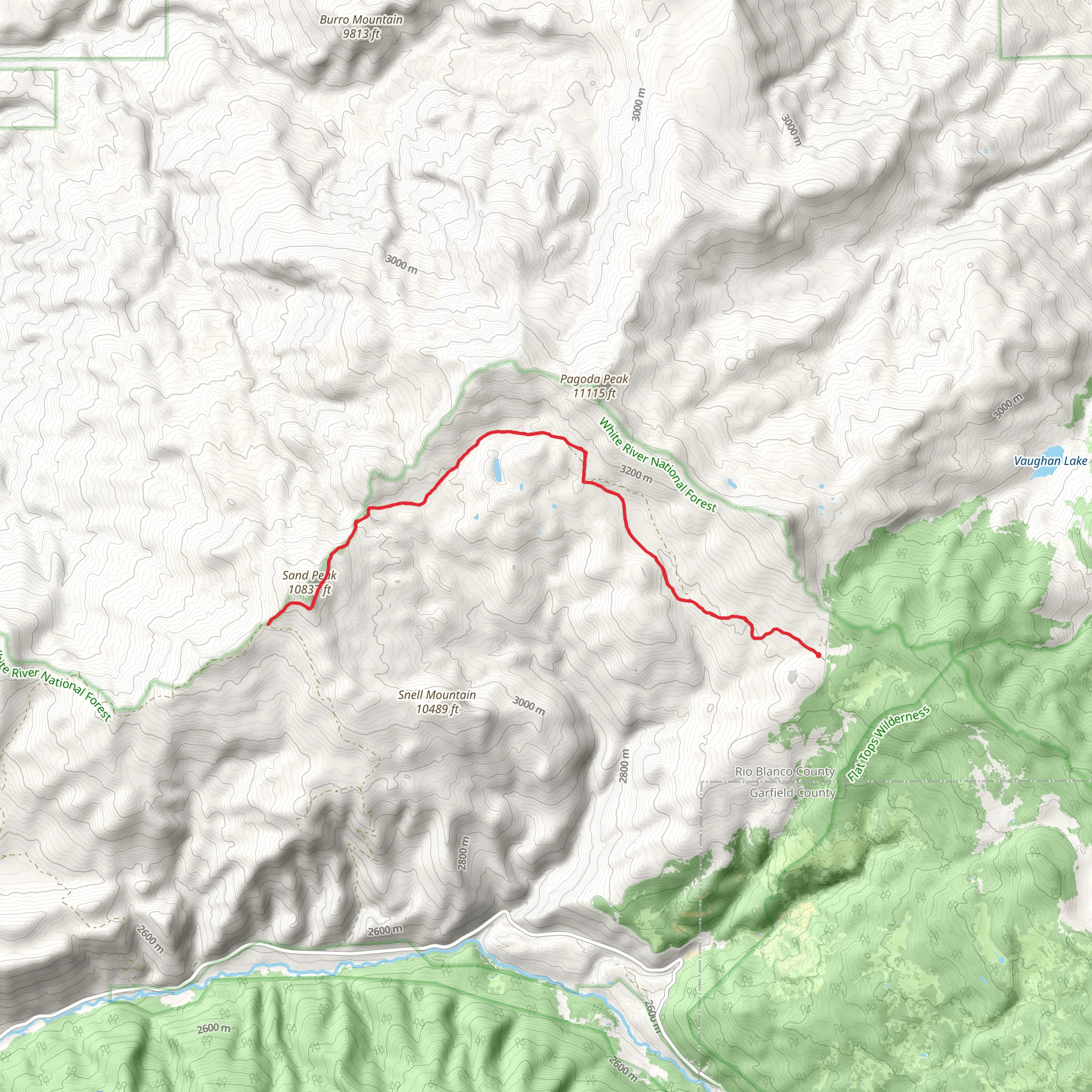 Pagoda Lake Trail mobile static map