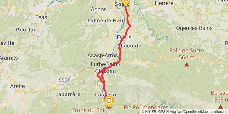 Camino Menton-Candanchu via Arles stage 60 Map