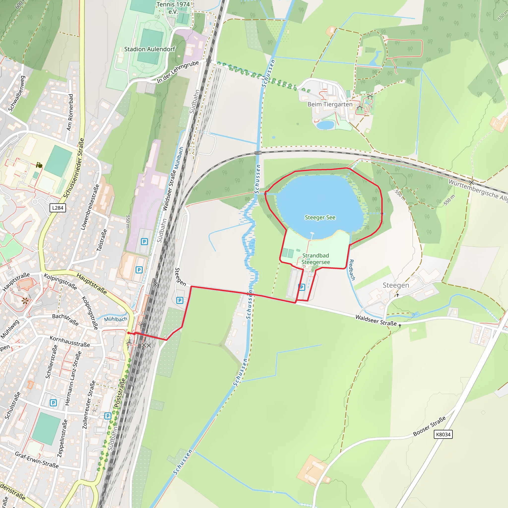 Steeger See Loop mobile static map