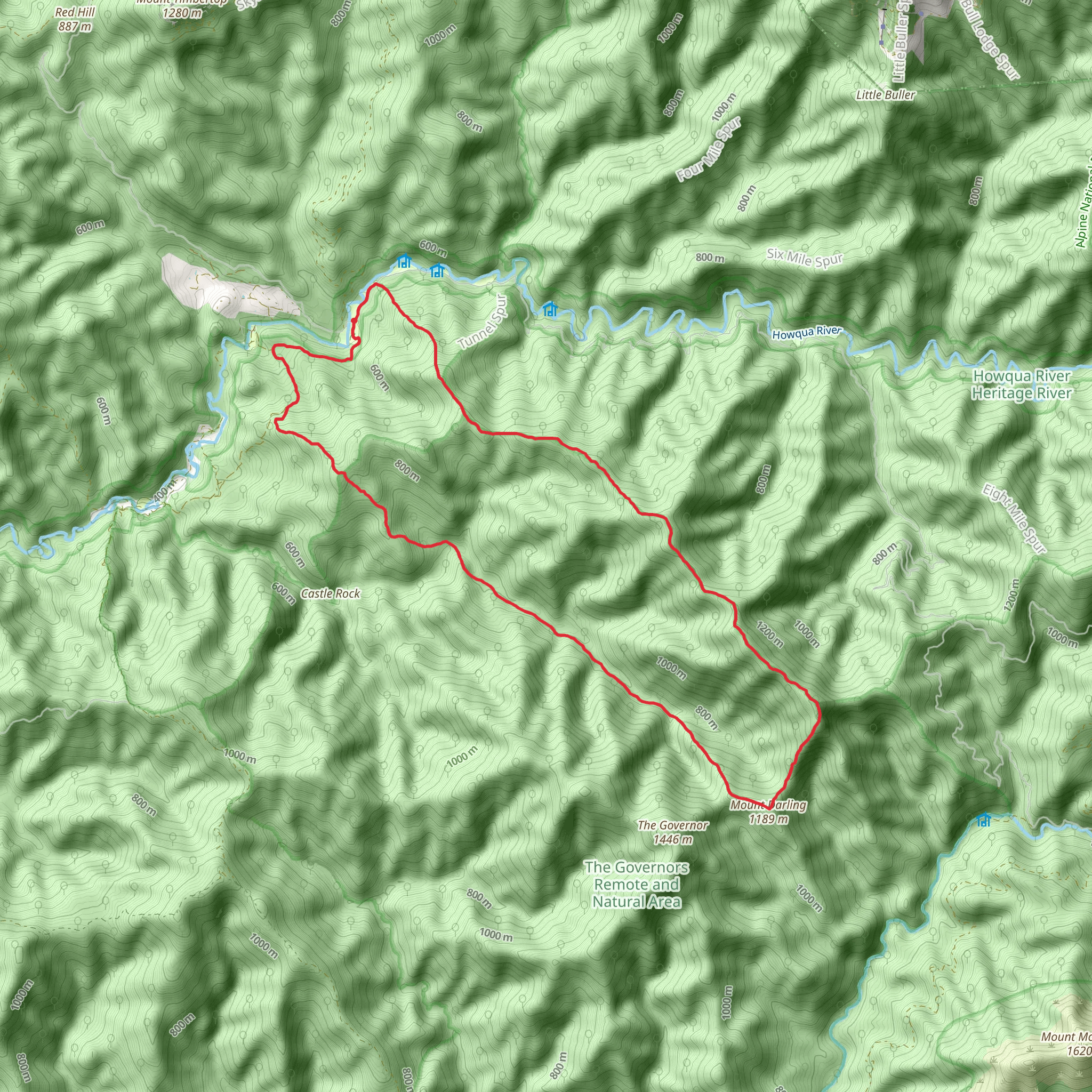 Eagle Peaks Circuit Trail mobile static map