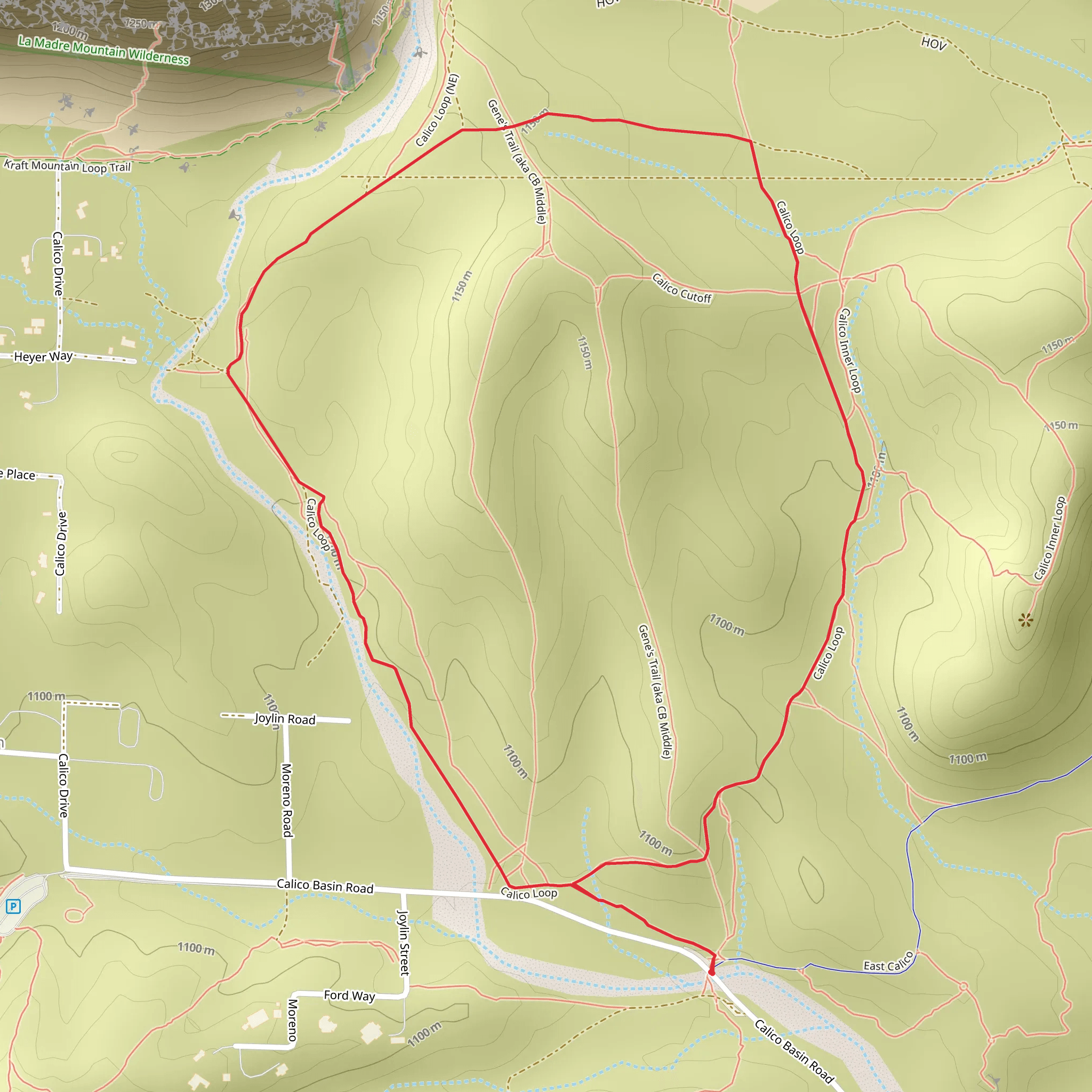 Calico Loop mobile static map