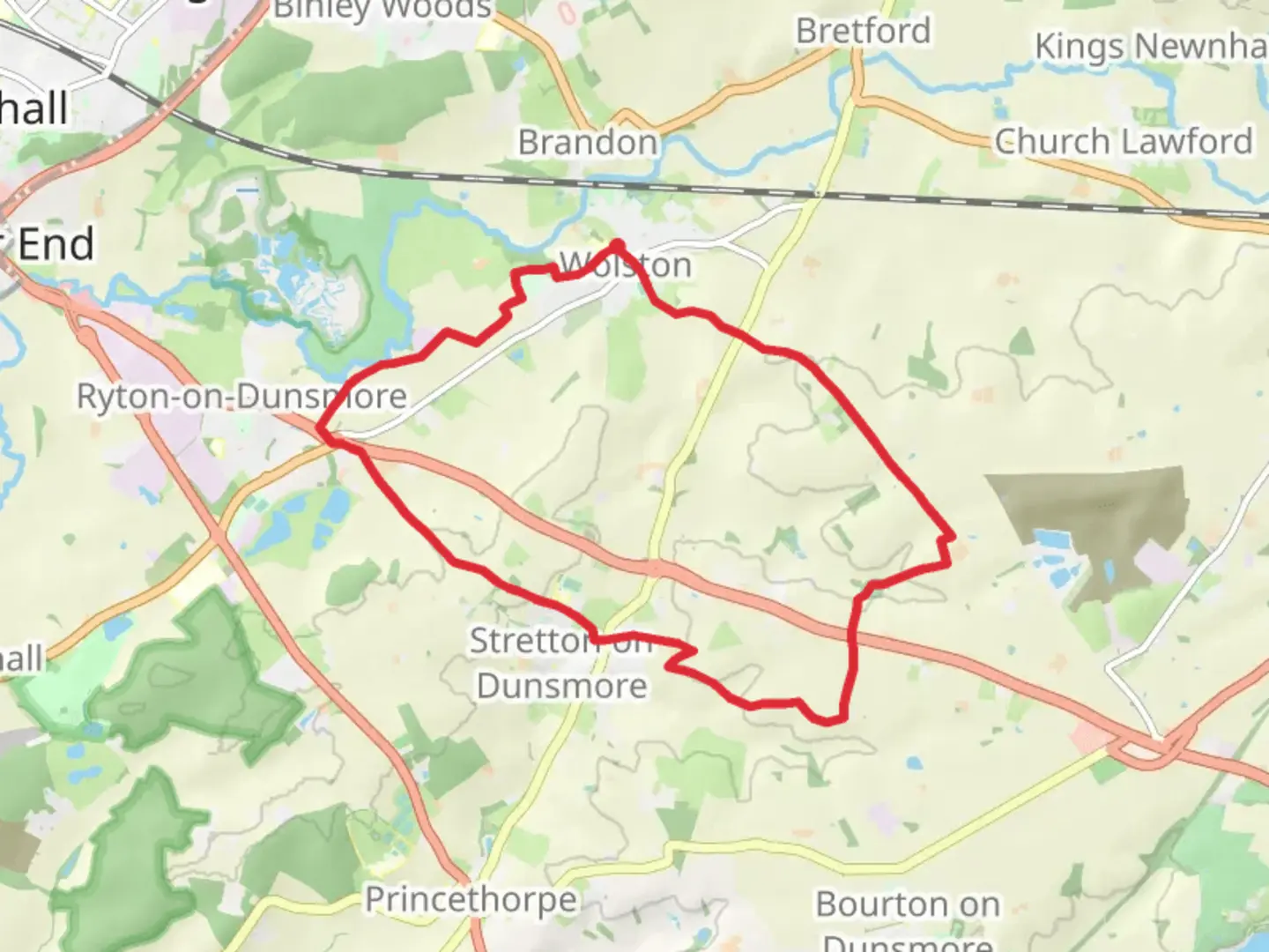 An image depicting the trail ACW Circular Walk 9 and Centenary Way and its surrounding area.