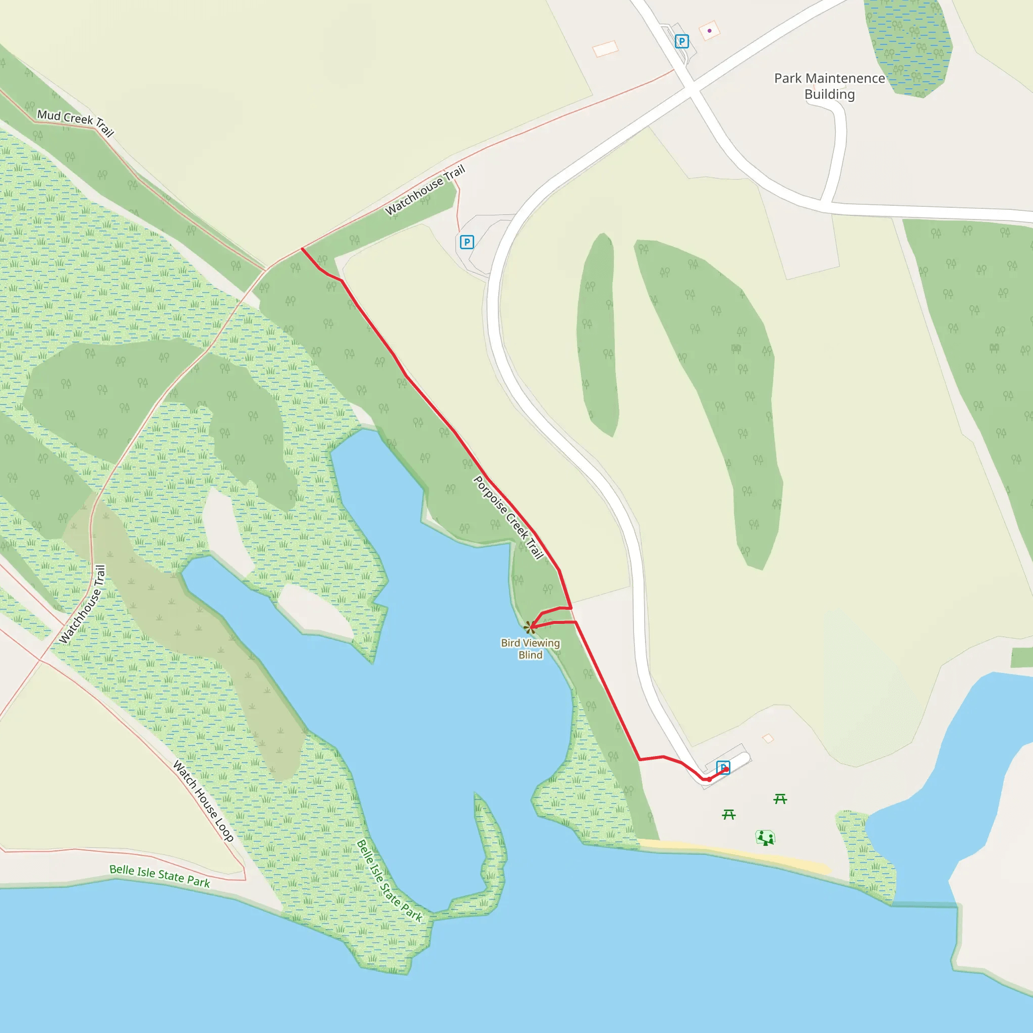 Porpoise Creek Trail mobile static map