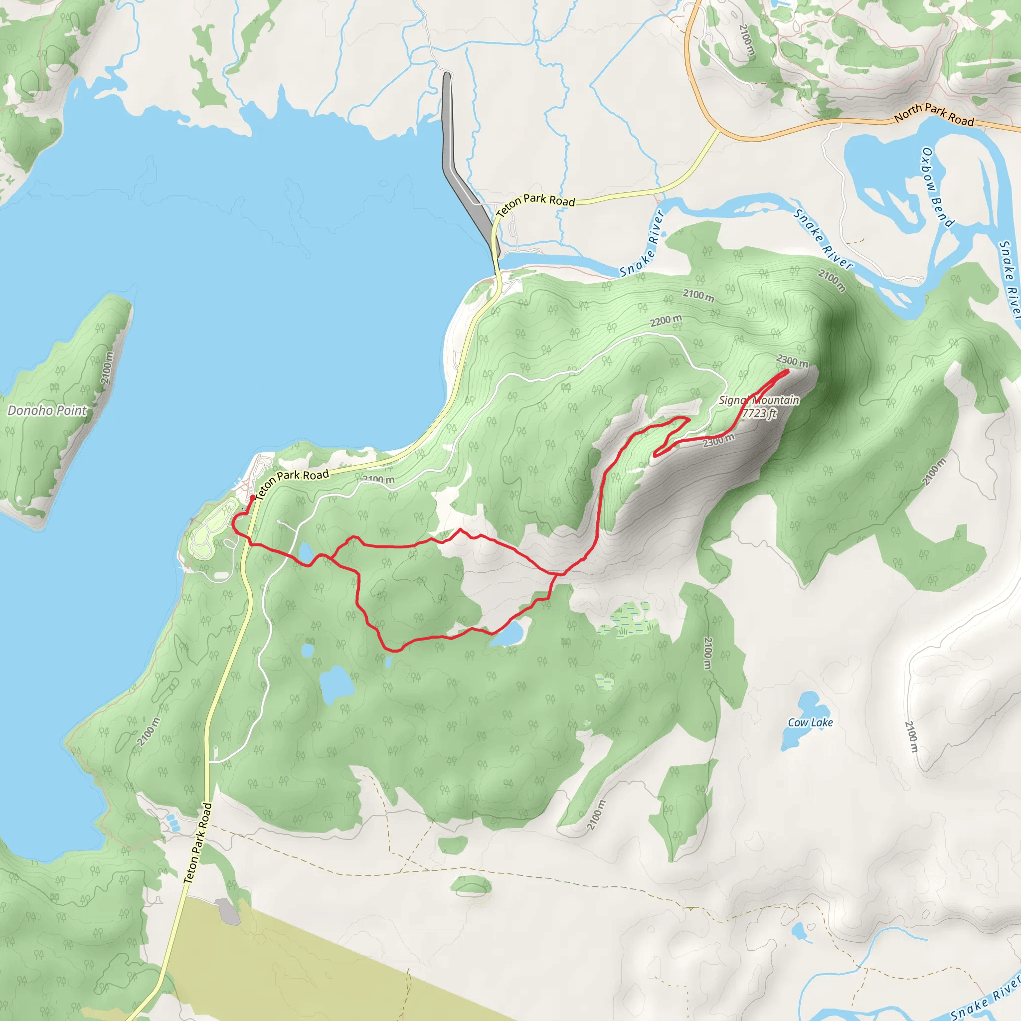 Signal Mountain Loop Trail - Signal Mountain Campground mobile static map