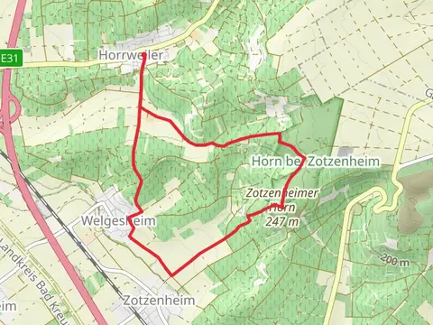 Zotzenheimer Horn via Sprendlinger Hoehenweg