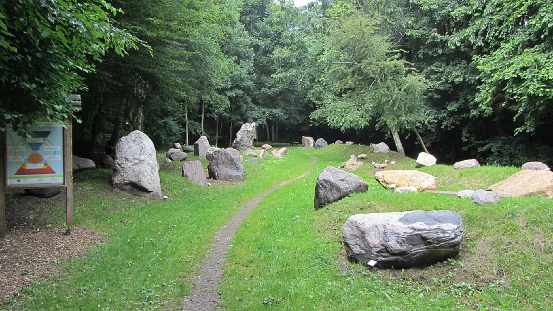 An image depicting the trail Wanderweg Blau and Pink - Tarp and its surrounding area.