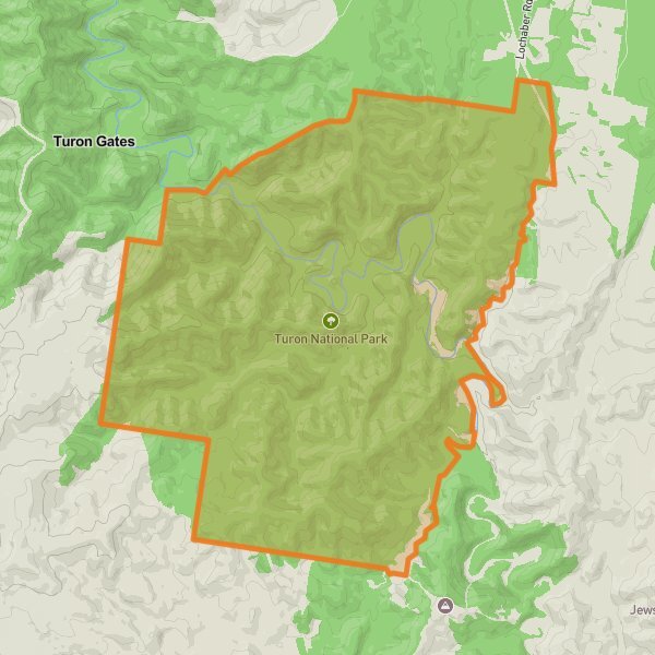 Turon National Park mobile static map