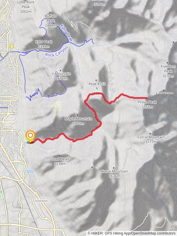 Provo Peak via Slate and Slide Canyon Trail