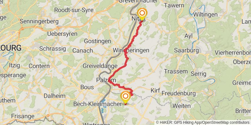 Moselsteig stage 2 Map
