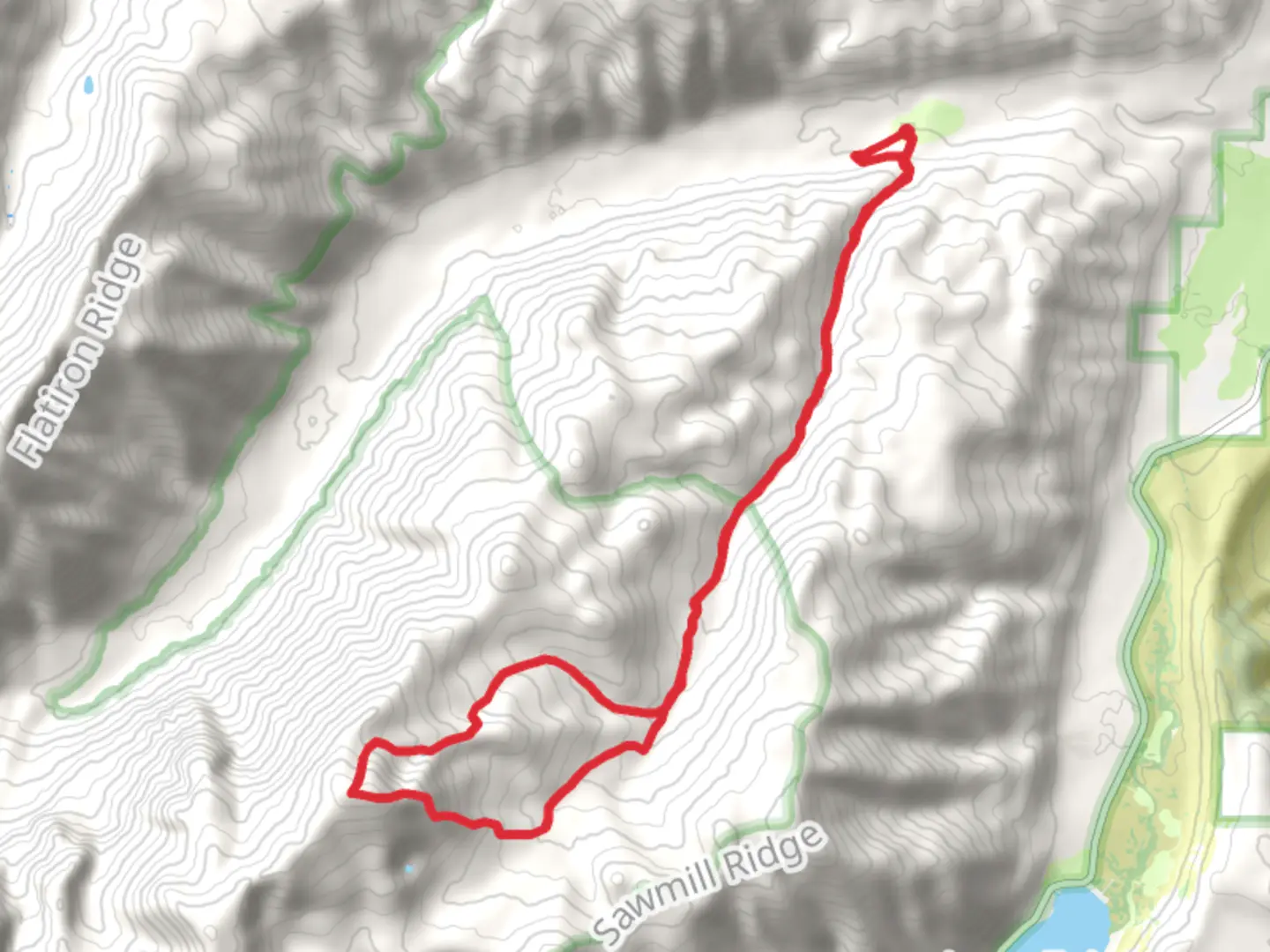 An image depicting the trail Eagle Peak Loop via Eagle Creek Trail and its surrounding area.