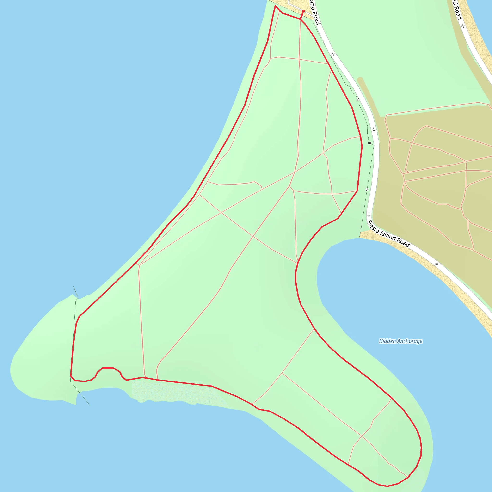 Hidden Anchorage Loop mobile static map