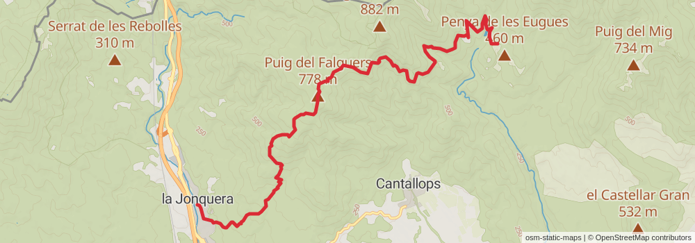 GR 11 Senda Pirenaica Cataluña stage 25 Map