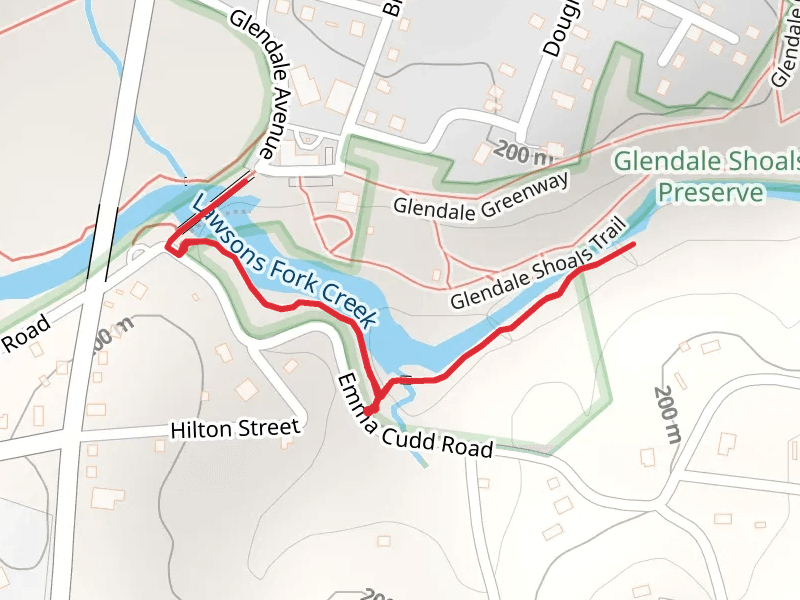 Lawsons Fork Creek Out and Back