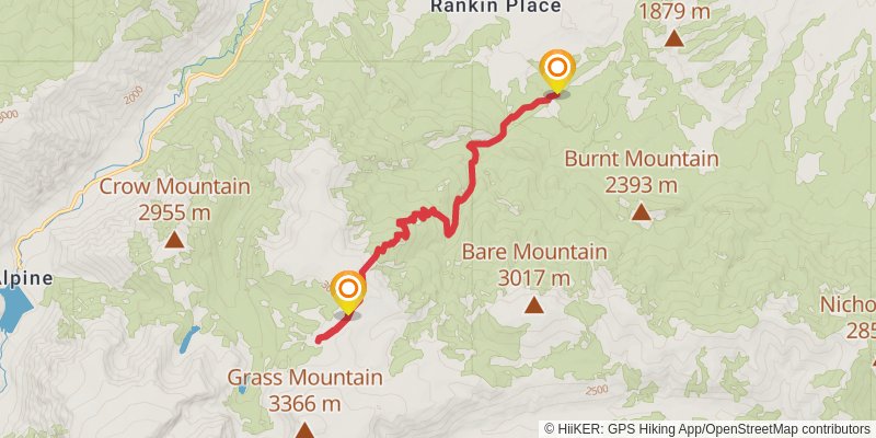 Red Lodge Creek Trail stage 2 Map