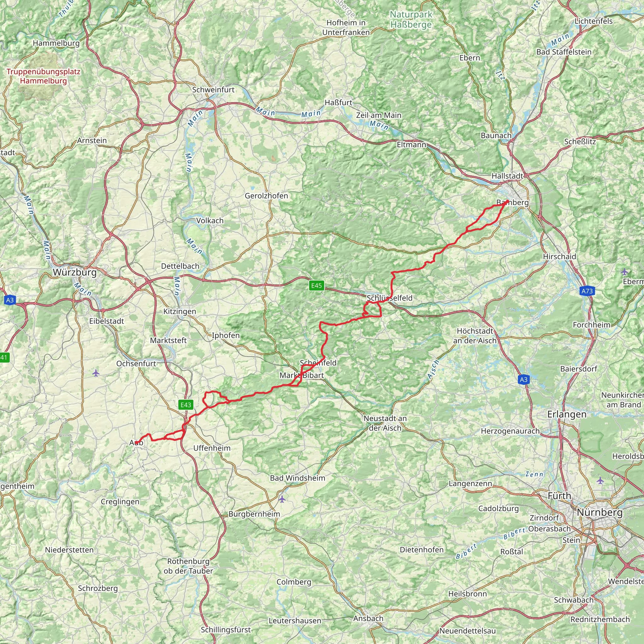 Kunigundenweg mobile static map