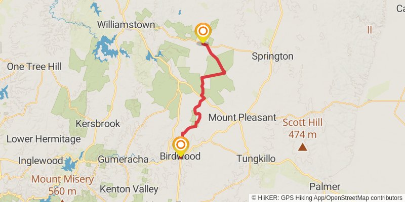 Mawson Trail stage 3 Map
