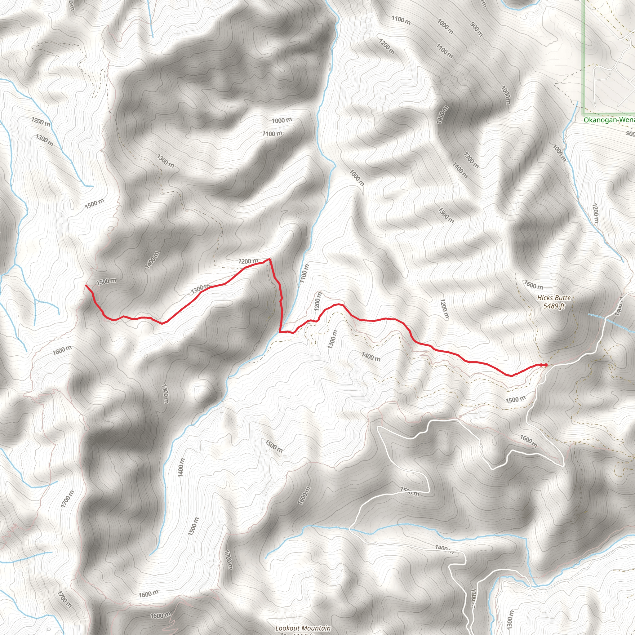 Little Creek Basin Trail mobile static map