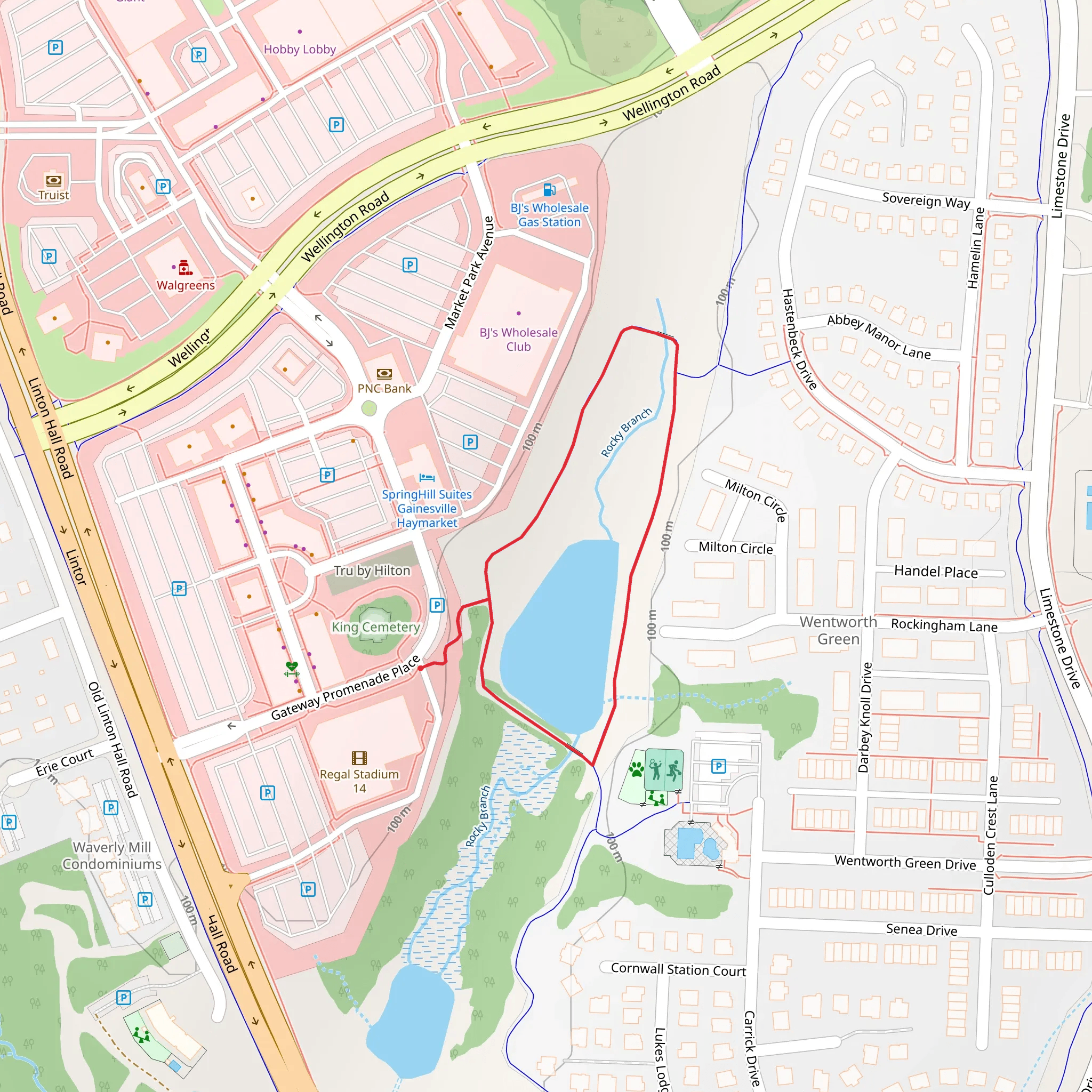 Rocky Branch Loop mobile static map