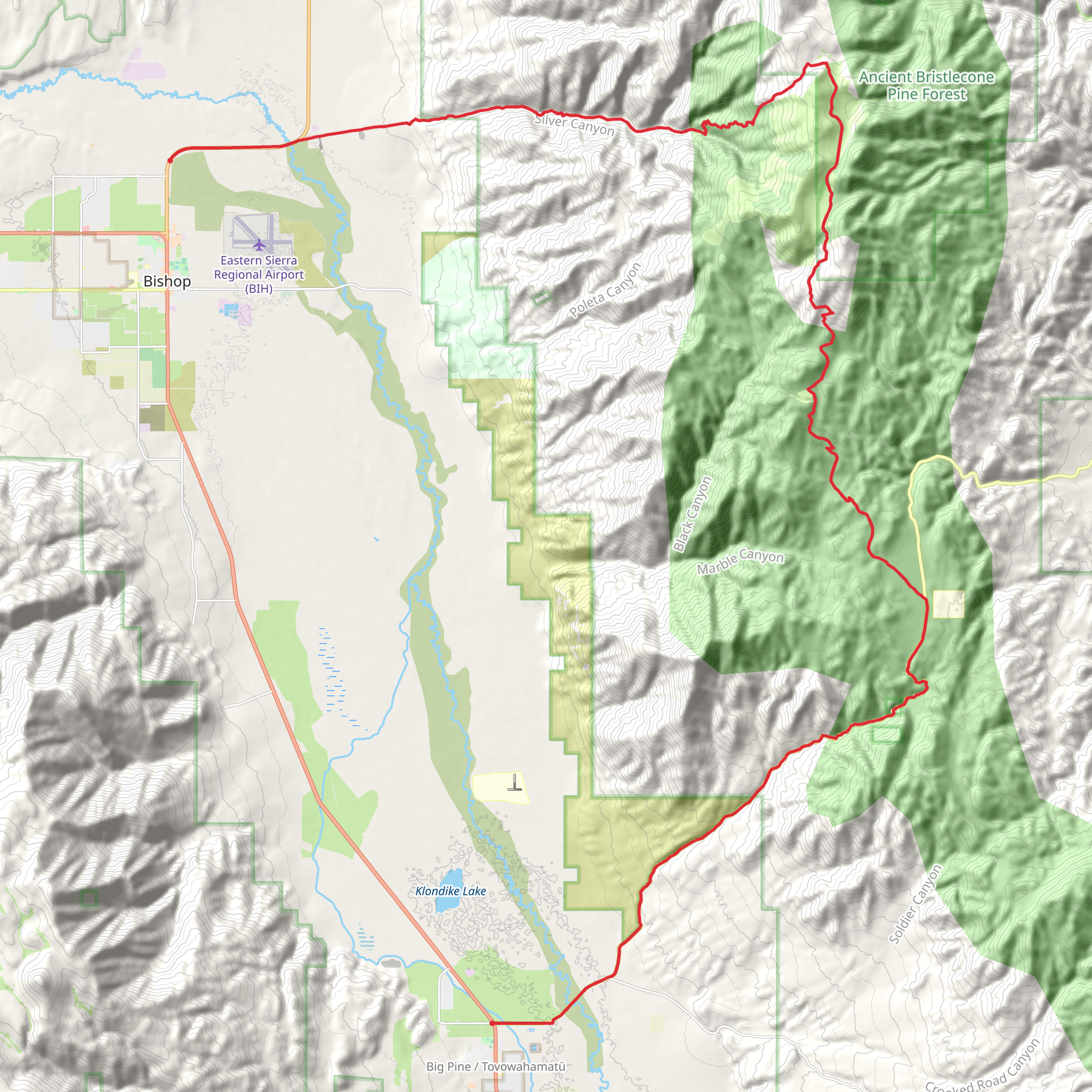 Grand Army of the Republic Highway to Big Pine Triangle County Park Trail mobile static map